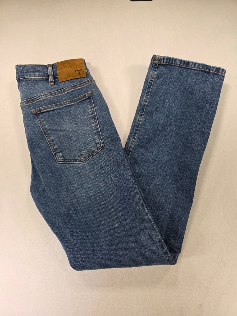 Tecovas Men’s Premium Standard Fit Stretch Jeans Light Blue 30x32
